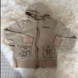 Kids Beige Hoodie with Pockets